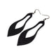 Terrabyte v.02_1 // Leather Earrings - Black - LIGHT RAZOR DESIGN STUDIO