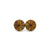 Circle Stud Earrings [ScoredLines] // Wood- Bolivian Rosewood