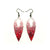Nativas [02] // Acrylic Earrings - Red Holograph, White