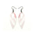 Nativas [11R] // Acrylic Earrings - Red Holograph, White