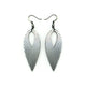 Nativas [16] // Acrylic Earrings - Brushed Silver, Black