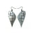 Kaitana 'Circuit' // Acrylic Earrings - Brushed Silver, Black