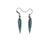 Innera // Leather Earrings - Turquoise Pearl, Silver
