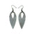 Nativas [07] // Acrylic Earrings - Brushed Silver, Black