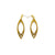 Dangle Stud Earrings [s3] // Leather - Gold