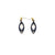 Dangle Stud Earrings [s1] // Leather - Blue