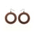 Loops 'Halftone' // Acrylic Earrings - Rose Gold, Black
