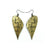 Kaitana 'Circuit' // Acrylic Earrings - Brushed Gold, Black