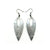 Nativas [38] // Acrylic Earrings - Brushed Silver, Black