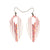 T7 [05_LineArray] // Acrylic Earrings - Red Holograph, White