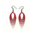 Nativas [09] // Acrylic Earrings - Red Holograph, White