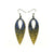 Nativas [01] // Acrylic Earrings - Celestial Blue, Gold