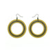 Loops 'Halftone (R)' // Acrylic Earrings - Celestial Blue, Gold