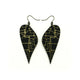 Kaitana 'Circuit (R)' // Acrylic Earrings - Brushed Gold, Black
