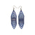 Terrabyte 17 // Leather Earrings - Purple Pearl
