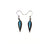 Innera // Leather Earrings - Black, Turquoise Pearl