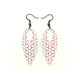 Nativas [25R] // Acrylic Earrings - Red Holograph, White