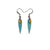 Innera // Leather Earrings - Turquoise Pearl, Gold