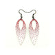 Nativas [02R] // Acrylic Earrings - Red Holograph, White