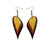 Kaitana Leather Earrings // Black, Red Pearl, Gold