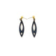 Dangle Stud Earrings [s2] // Leather - Blue