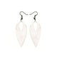 Nativas [17R] // Acrylic Earrings - Red Holograph, White