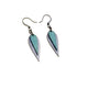 Innera // Leather Earrings - Silver, Turquoise Pearl