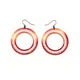 Loops 'Halftone' // Acrylic Earrings - Red Holograph, White