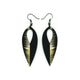 Nativas [08R] // Acrylic Earrings - Brushed Gold, Black