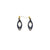 Dangle Stud Earrings [s1] // Leather - Blue