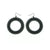 Loops 'Halftone' // Acrylic Earrings - Black Galaxy, Black