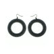 Loops 'Halftone' // Acrylic Earrings - Black Galaxy, Black
