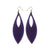 Terrabyte 01 // Leather Earrings - Purple