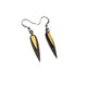 Innera // Leather Earrings - Black, Gold