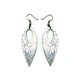 Nativas [14] // Acrylic Earrings - Brushed Silver, Black