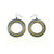 Loops 'Halftone' // Acrylic Earrings - Celestial Blue, Gold