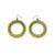Loops 'Halftone (R)' // Acrylic Earrings - Celestial Blue, Gold