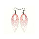 Nativas [02R] // Acrylic Earrings - Red Holograph, White