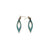 Dangle Stud Earrings [s6] // Leather - Turquoise