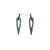 Dangle Stud Earrings [s4] // Leather - Turquoise