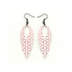 Nativas [25R] // Acrylic Earrings - Red Holograph, White