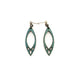 Dangle Stud Earrings [s3] // Leather - Turquoise