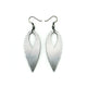 Nativas [16] // Acrylic Earrings - Brushed Silver, Black