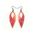 Nativas [25] // Acrylic Earrings - Red Holograph, White