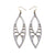 Terrabyte 05 // Leather Earrings - Silver