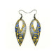 Nativas [06] // Acrylic Earrings - Celestial Blue, Gold