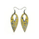 Nativas [06R] // Acrylic Earrings - Celestial Blue, Gold