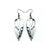 Nativas [18] // Acrylic Earrings - Brushed Silver, Black