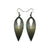 Nativas [12R] // Acrylic Earrings - Brushed Gold, Black
