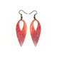 Nativas [16] // Acrylic Earrings - Red Holograph, White